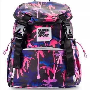 Superdry Super Sport Backpack In Multi Palm Print